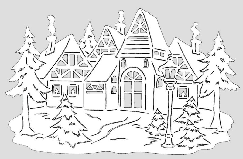 Вытынанки на Новый год Тигра 2022: шаблоны для распечатывания формата А4