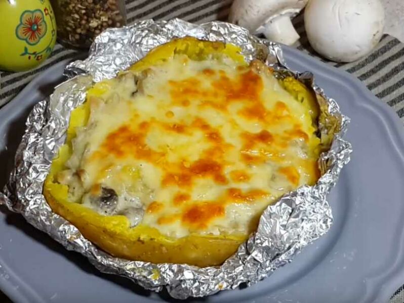 Рецепт жульена с курицей и грибами в духовке с картошкой
